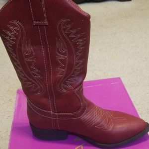 Red cowboy boot